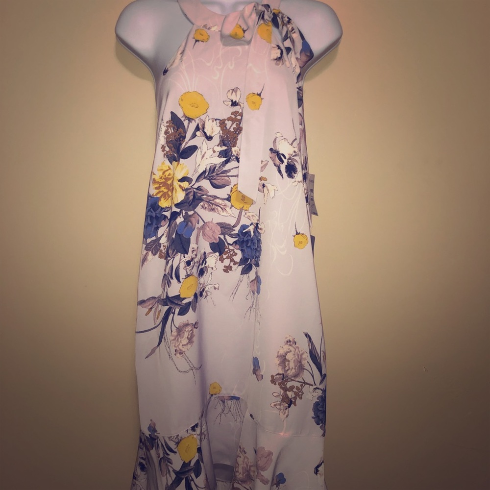 NWT Chelsea28 lilac halter spring dress size Med